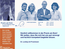 Tablet Screenshot of praxis-am-dom.de